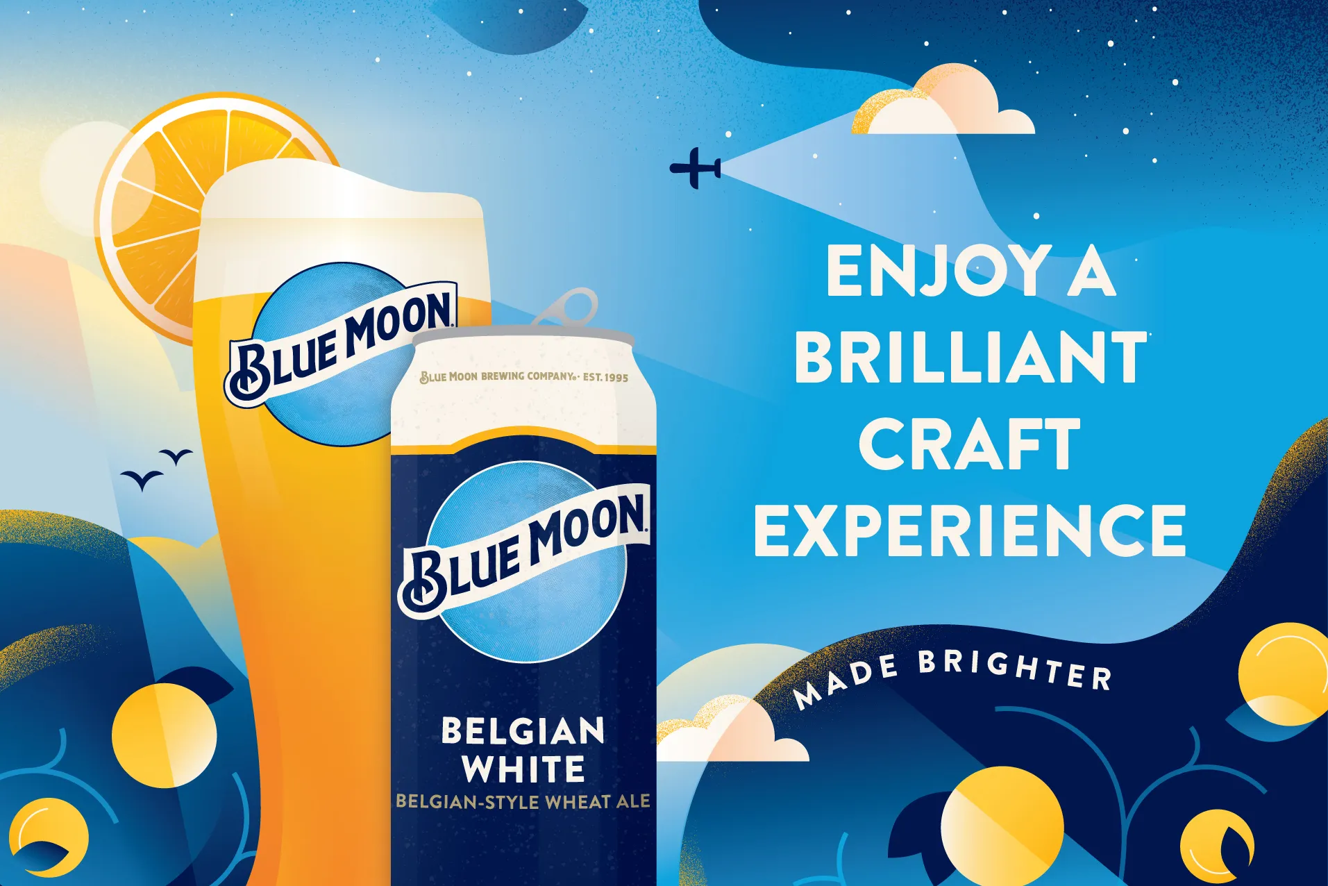 BLUE MOON. MADE BRIGHTER campaign asset 1