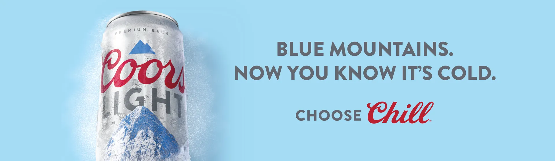 COORS LIGHT. BLUE MOUNTAINS campaign asset 1