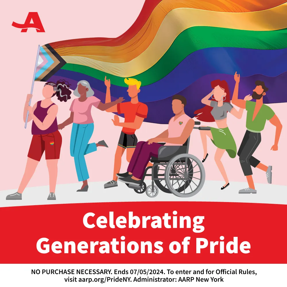 AARP NEW YORK. PRIDE MARCH 2022 / 2023 / 2024 / 2025 campaign hero