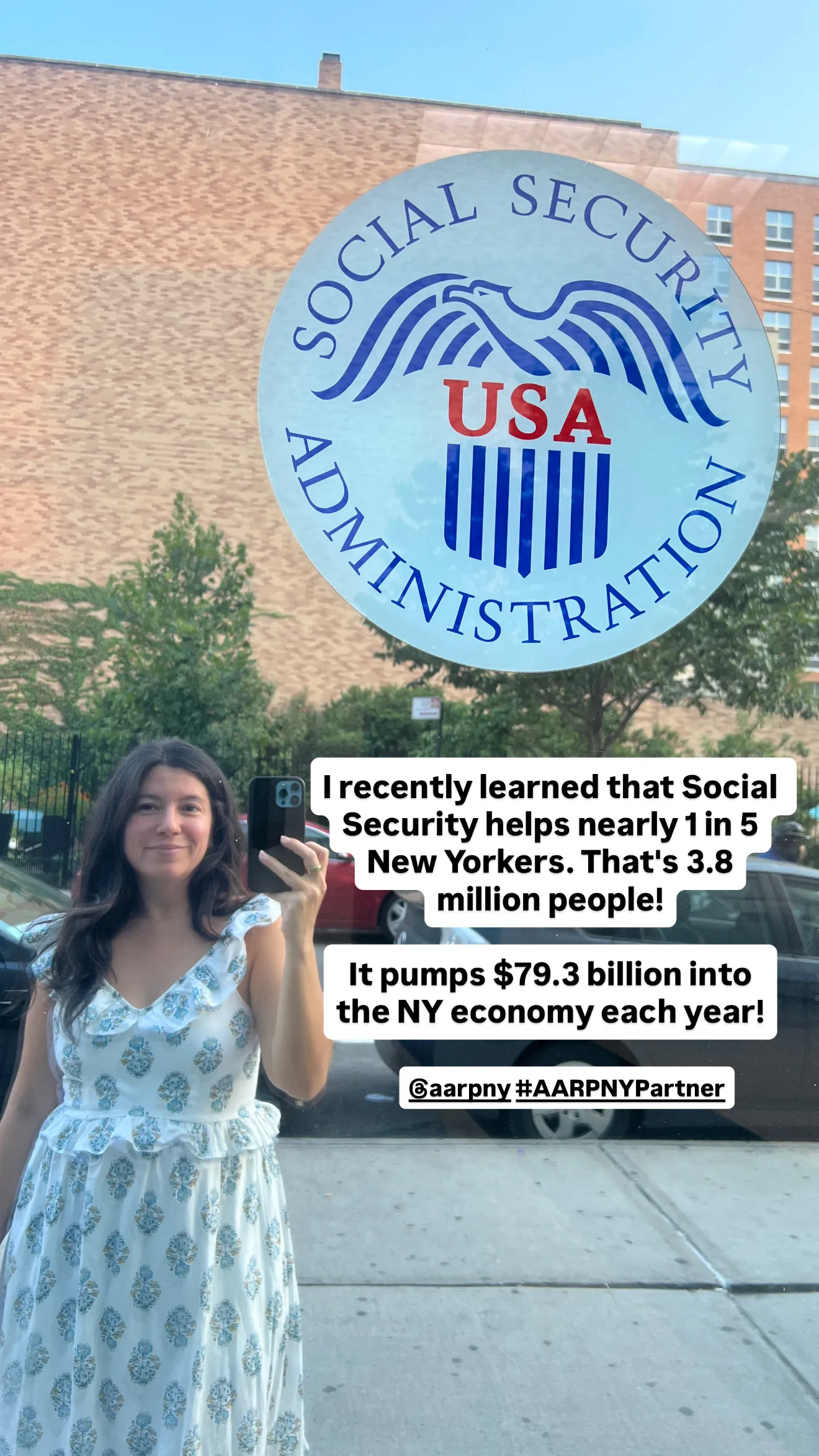 AARP NEW YORK. SOCIAL SECURITY 90TH ANNIVERSARY campaign asset 1